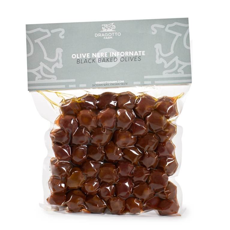 Olive Nere infornate Nocellara del Belice